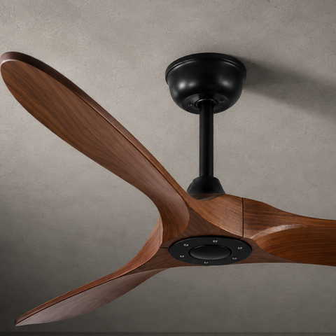 Ventilateur de plafond DC 3 Pales – Noyer Noir