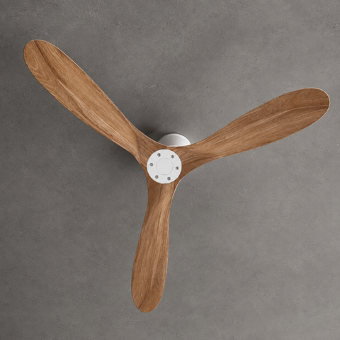 Ventilateur de plafond DC 3 Pales – Blanc Bois Massif