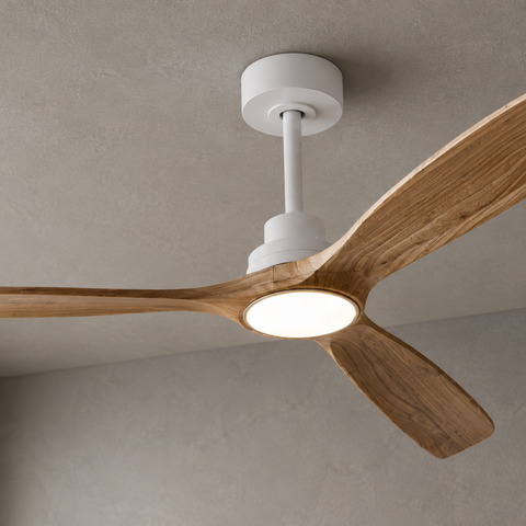 Ventilateur de plafond LED DC – Bois Naturel